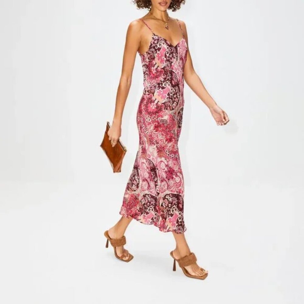 Maria Cher Besalu Isabel Silk Slip Dress - XS